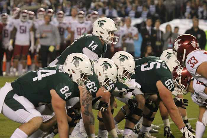 Brian Lewerke and the Spartans vs Washington State (Duffy Carpenter @DuffyCarpenter1 )